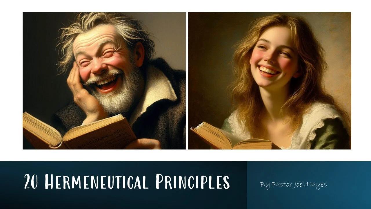 20 Hermeneutical Principles (Study Tips) | Pastor Joel Hayes