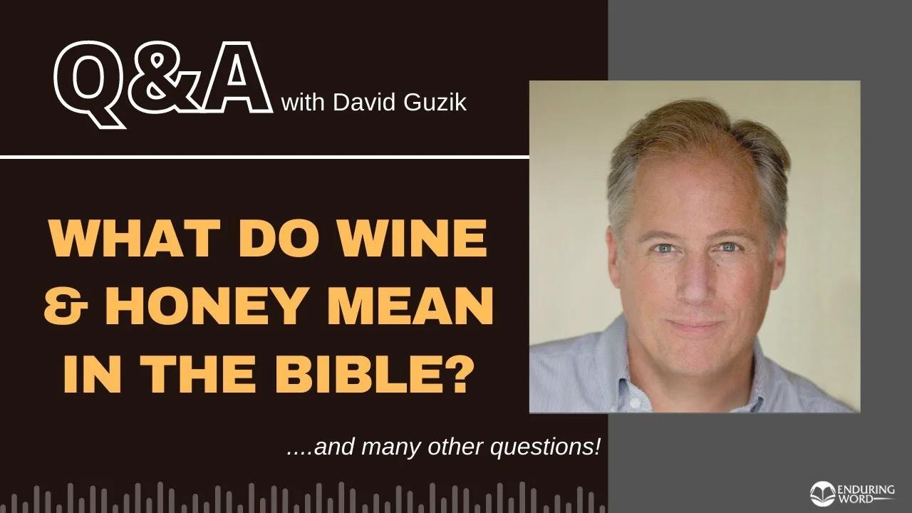 What Do Wine and Honey Mean in the Bible? LIVE Q&A for May 25, 2023 ...