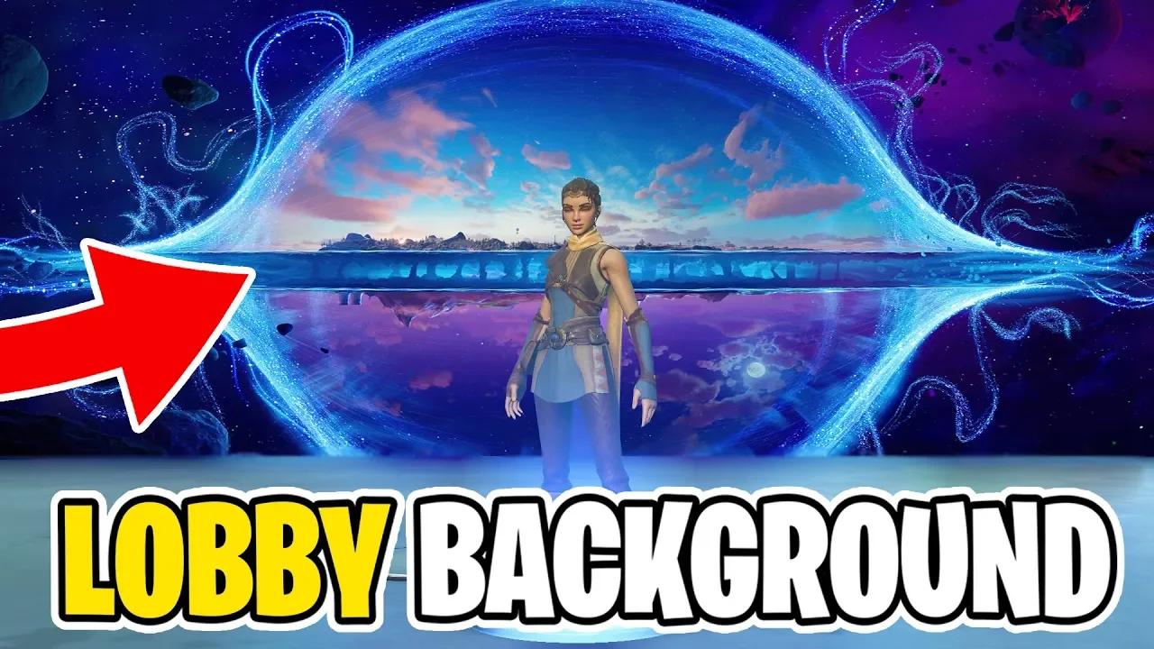 How to change the lobby Background on Fortnite! (works with any picture)