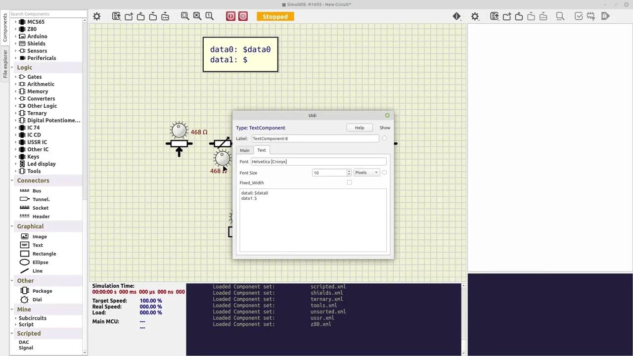New Dial Components and configurable dials, SimulIDE dev