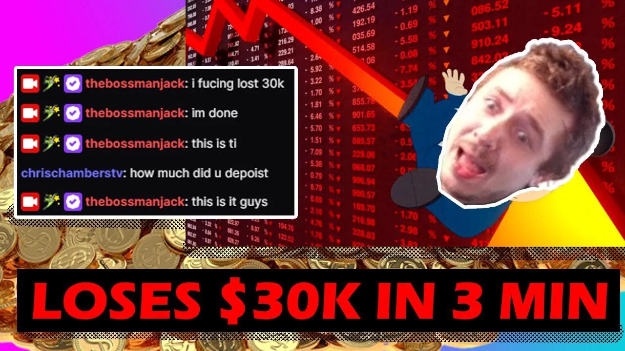 Bossmanjack Loses 30 000 In 3 Minutes