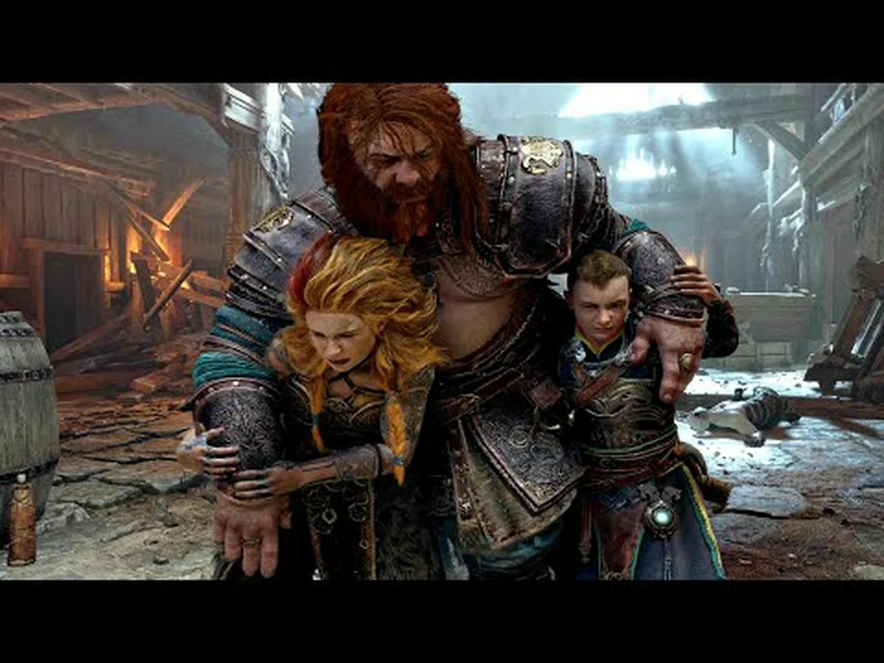 God of War 5 Ragnarok - Drunk Thor & Atreus Start Fight In Asgard Pub ...