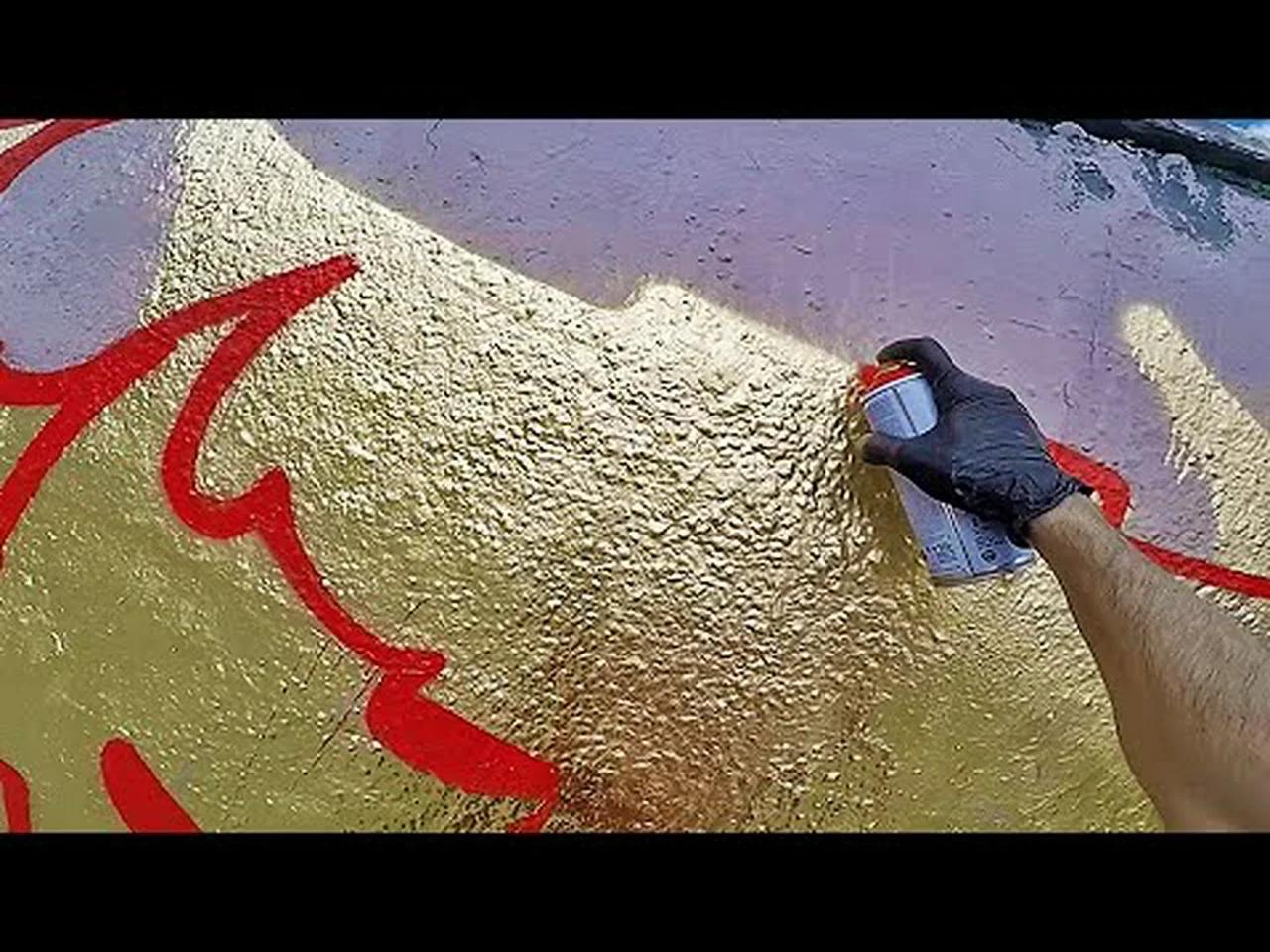 Graffiti - Rake43 - Gold Letters