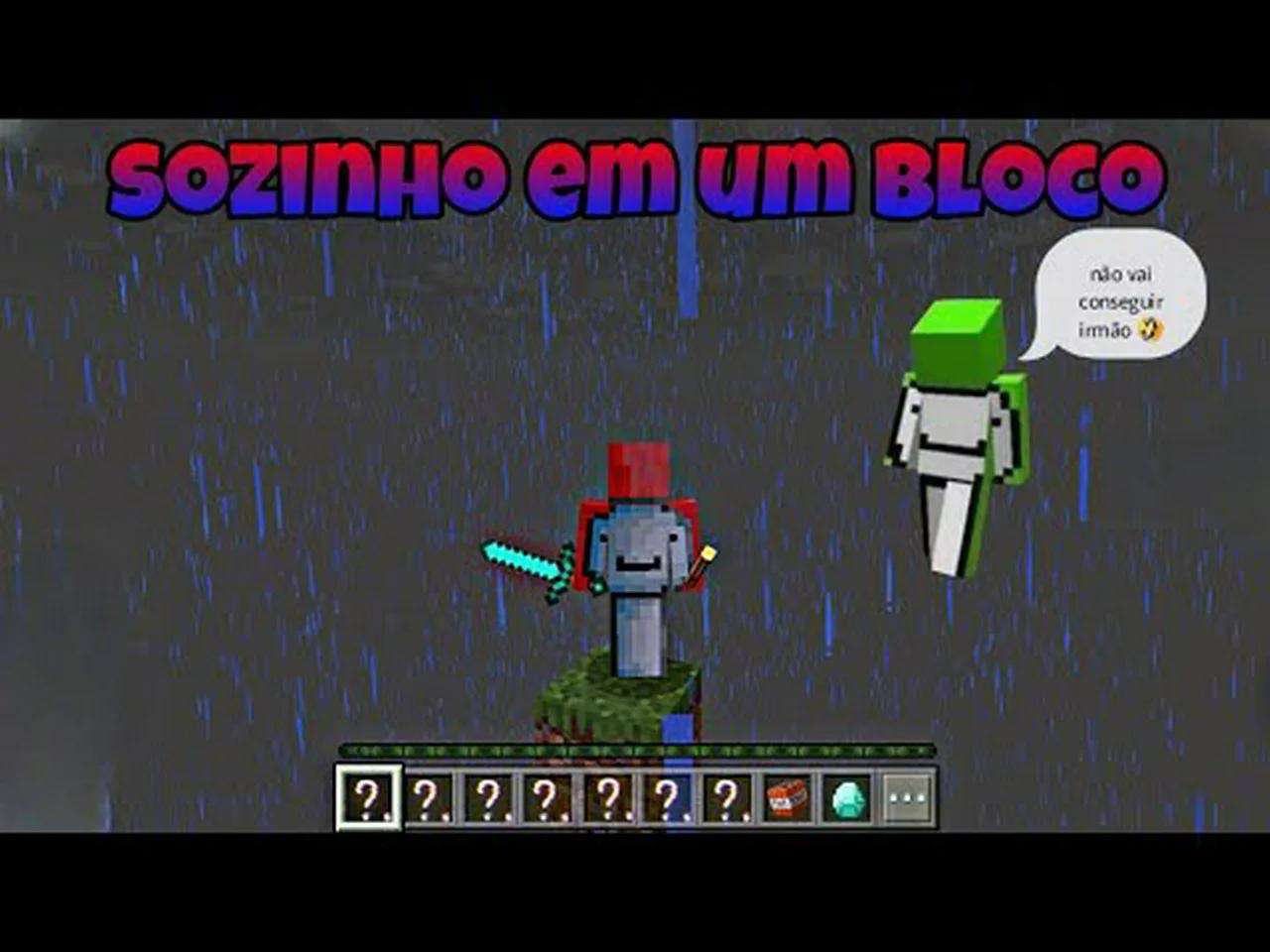 Sobrevivendo Em Apenas Um Bloco No Minecraft Pt 1