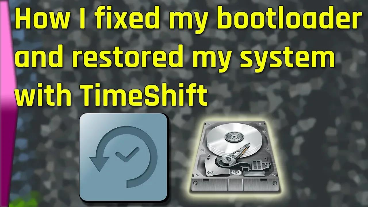 How I fixed my bootloader & restored my system