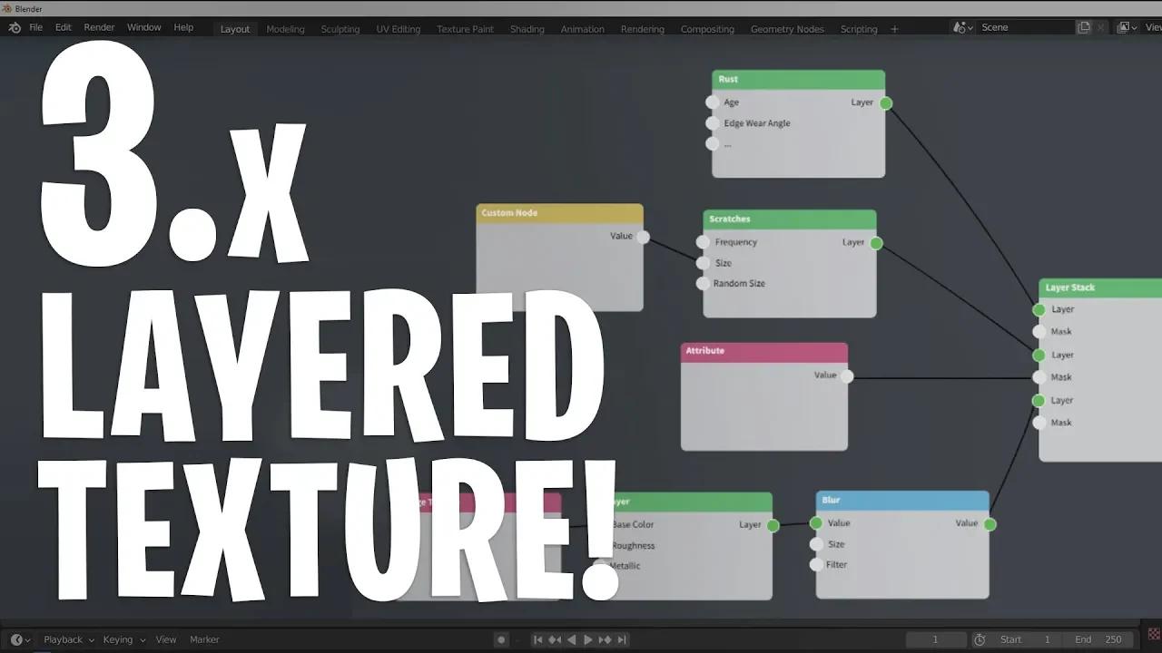 Blender 3.x - Layered Texture Design - Exciting Days Ahead!