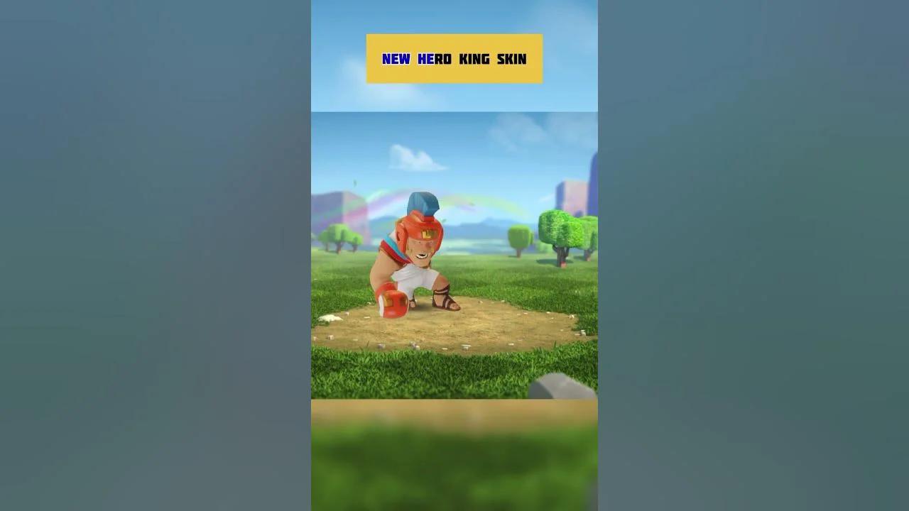clash of clans new king skin