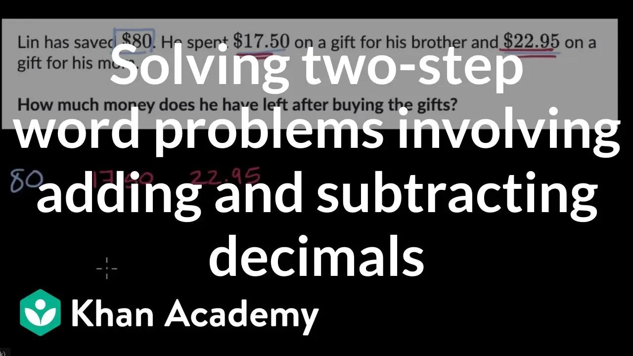Khan Academy Adding And Subtracting Decimals