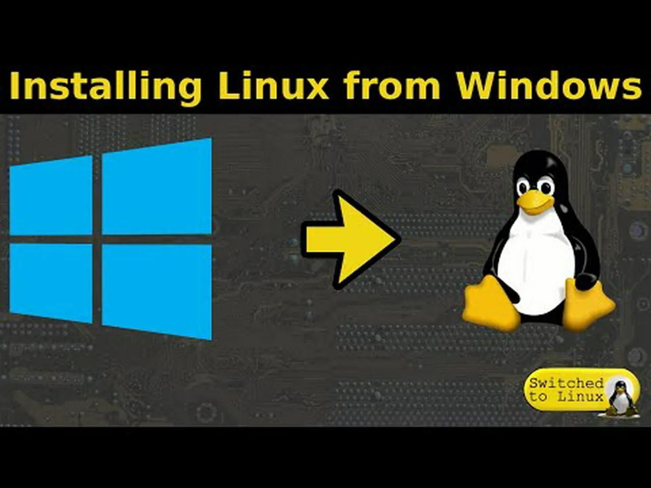 install windows 10 on linux pc