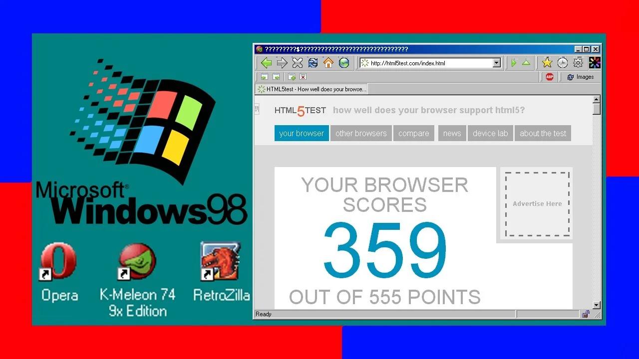 Puedes Navegar en Internet con Windows 98?