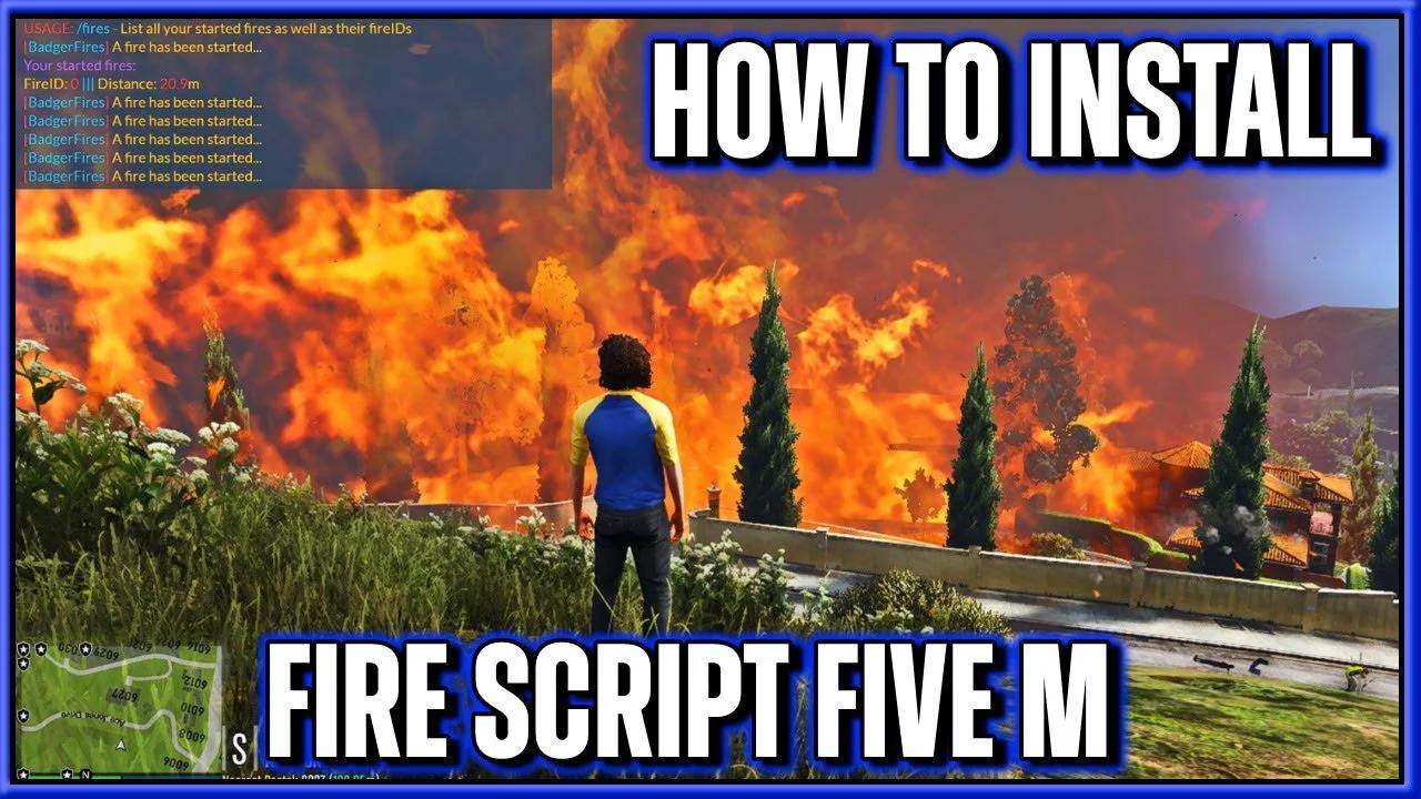 How To Install a Fire Script Into Five M FREE 2021!