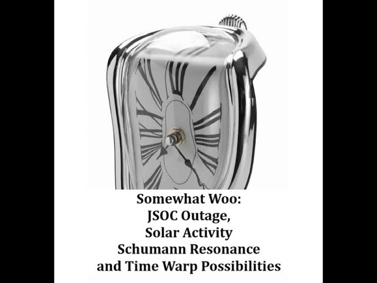 Somewhat woo jsoc outage solar activity schumann resonance and time