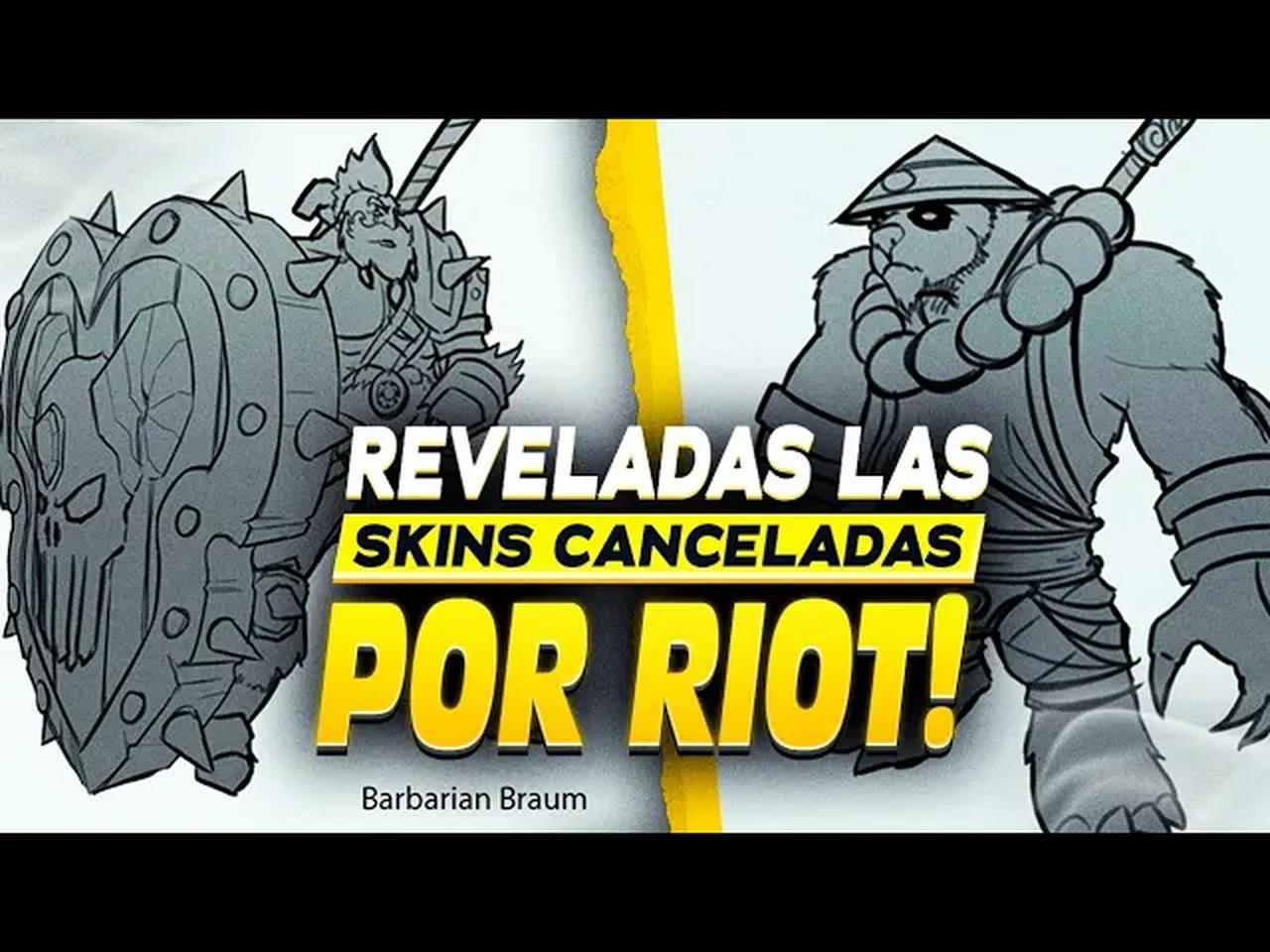 😱REVELADAS NUEVAS SKINS CANCELADAS POR RIOT EN LEAGUE OF LEGENDS