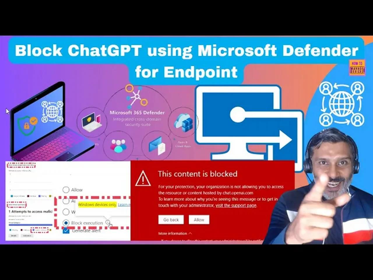 Block ChatGPT using Microsoft Defender for Endpoint