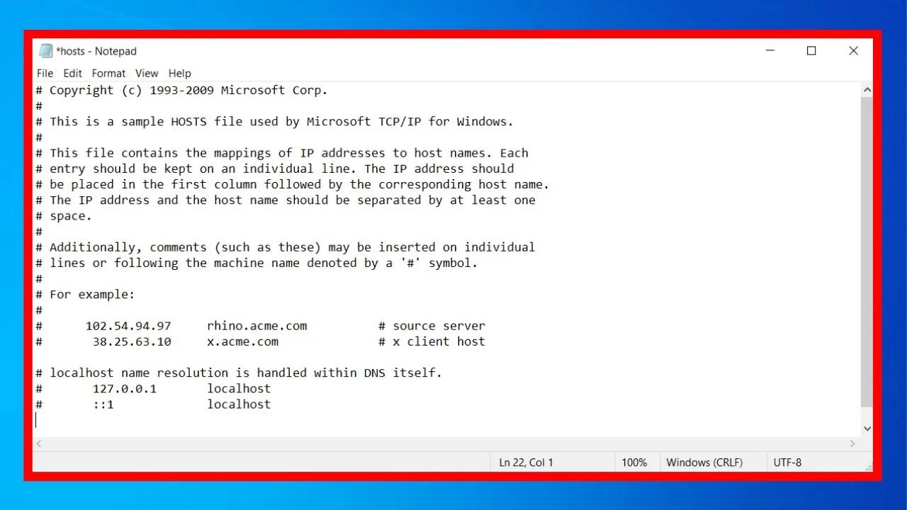 powershell hosts file edit