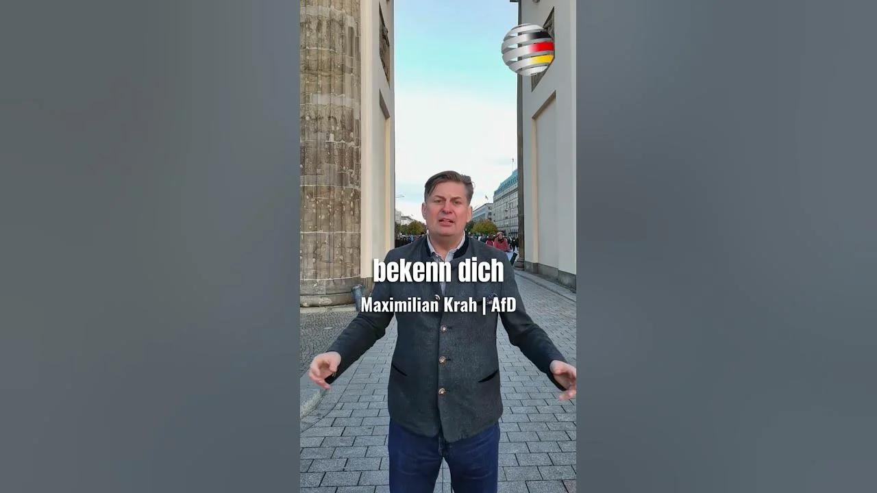 Max Krah AfD mit einer Botschaft an alle Schüler Eure Zukunft ist rechts