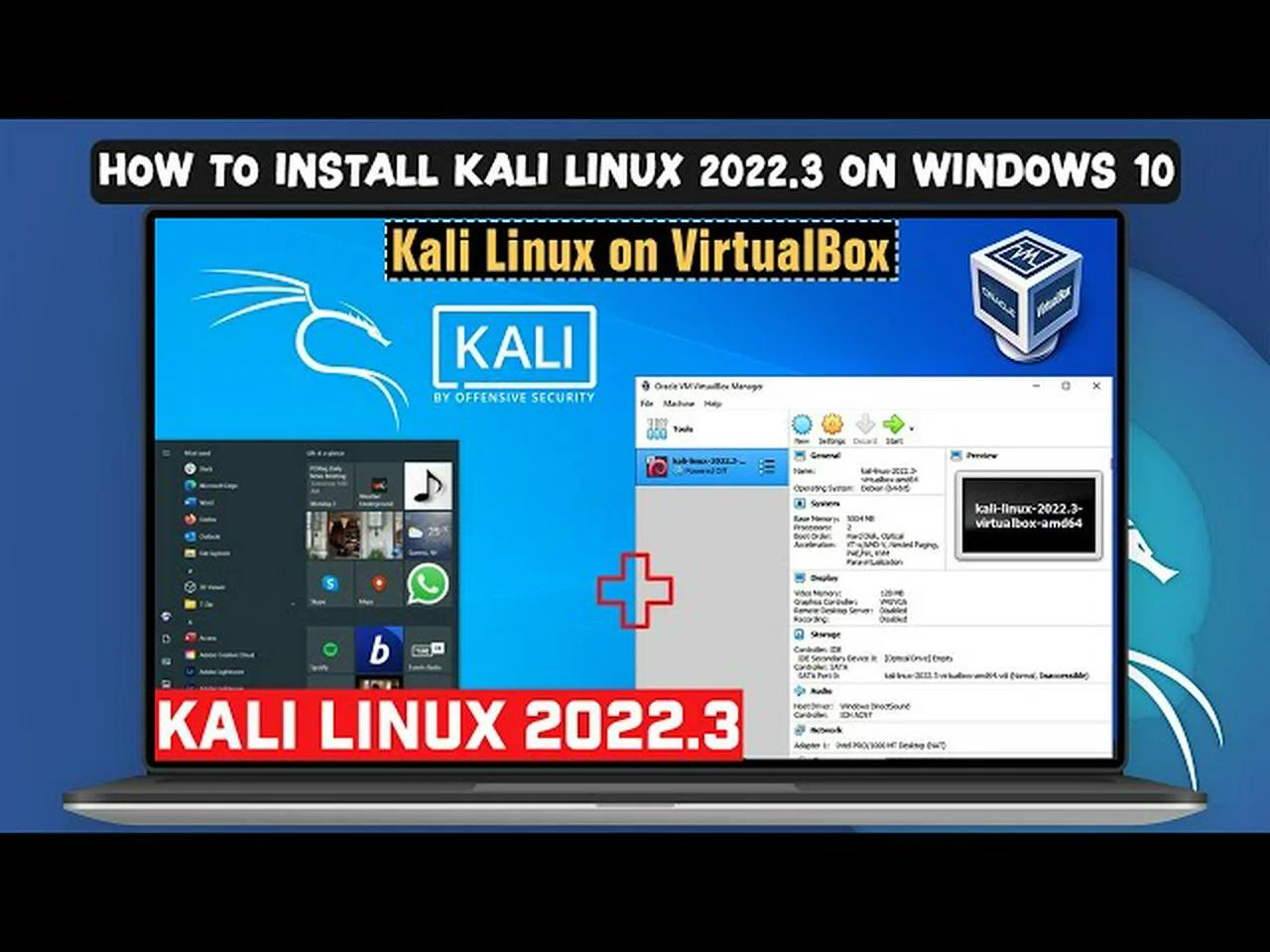 how to install kali linux on windows 10 virtualbox 2022