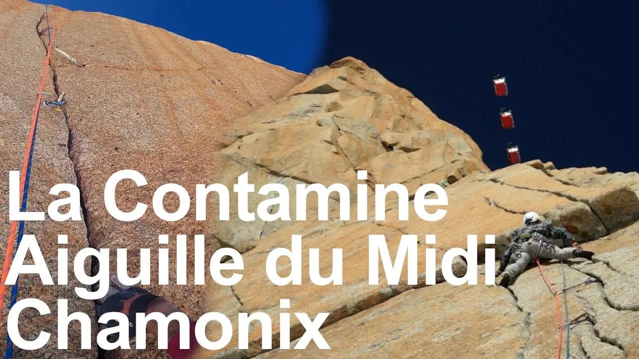 La Voie Contamine Face Sud de l'Aiguille du Midi #Chamonix-Mont-Blanc # ...