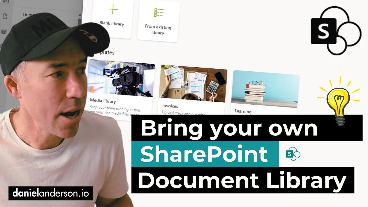 Create a SharePoint Document Library from a Pre Existing Library
