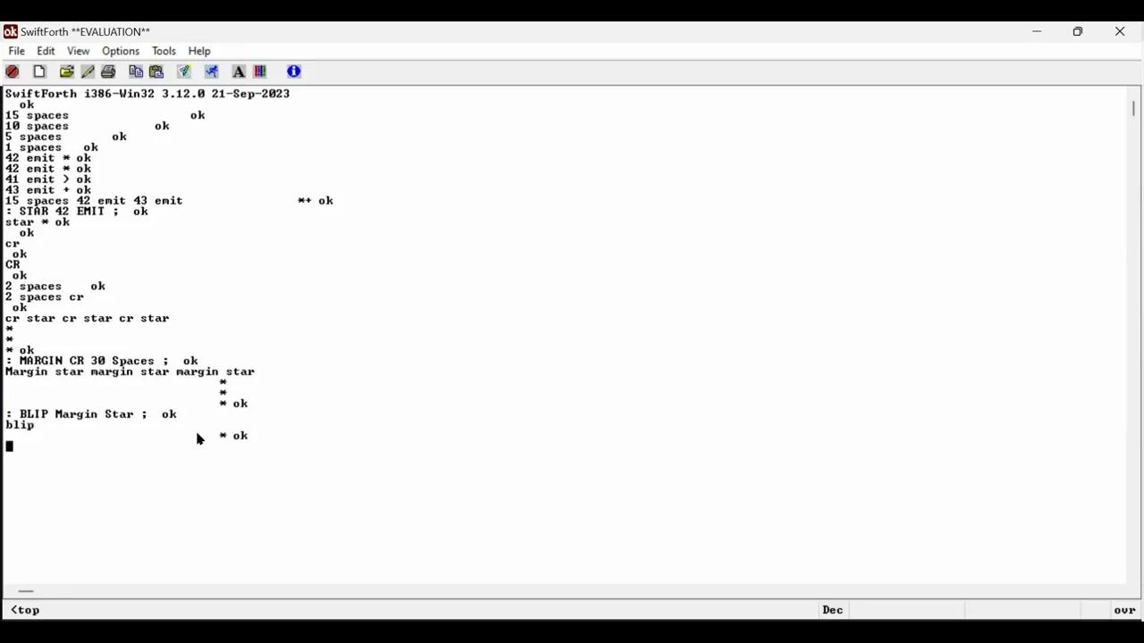 FORTH language intro, PT 1