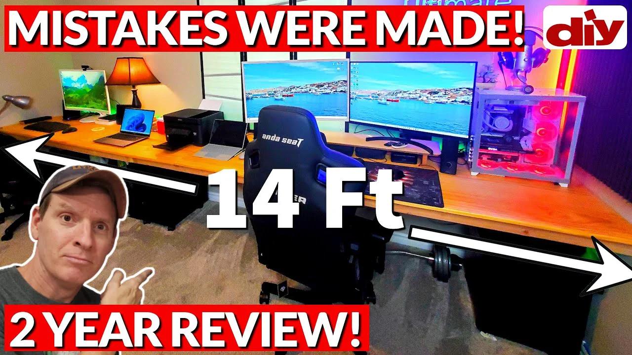Massive Floating Desk Build How To 2 Year Update Review