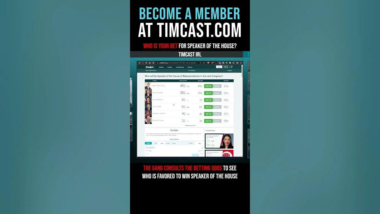 Timcast IRL Who is Your Bet for Speaker Of The House? shorts