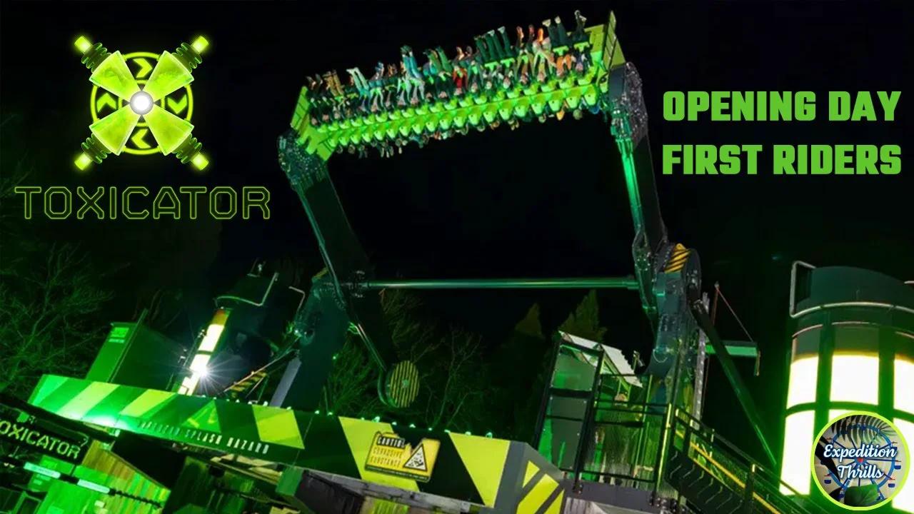 Toxicator at Alton Towers Launch Day First Public Riders 🇬🇧
