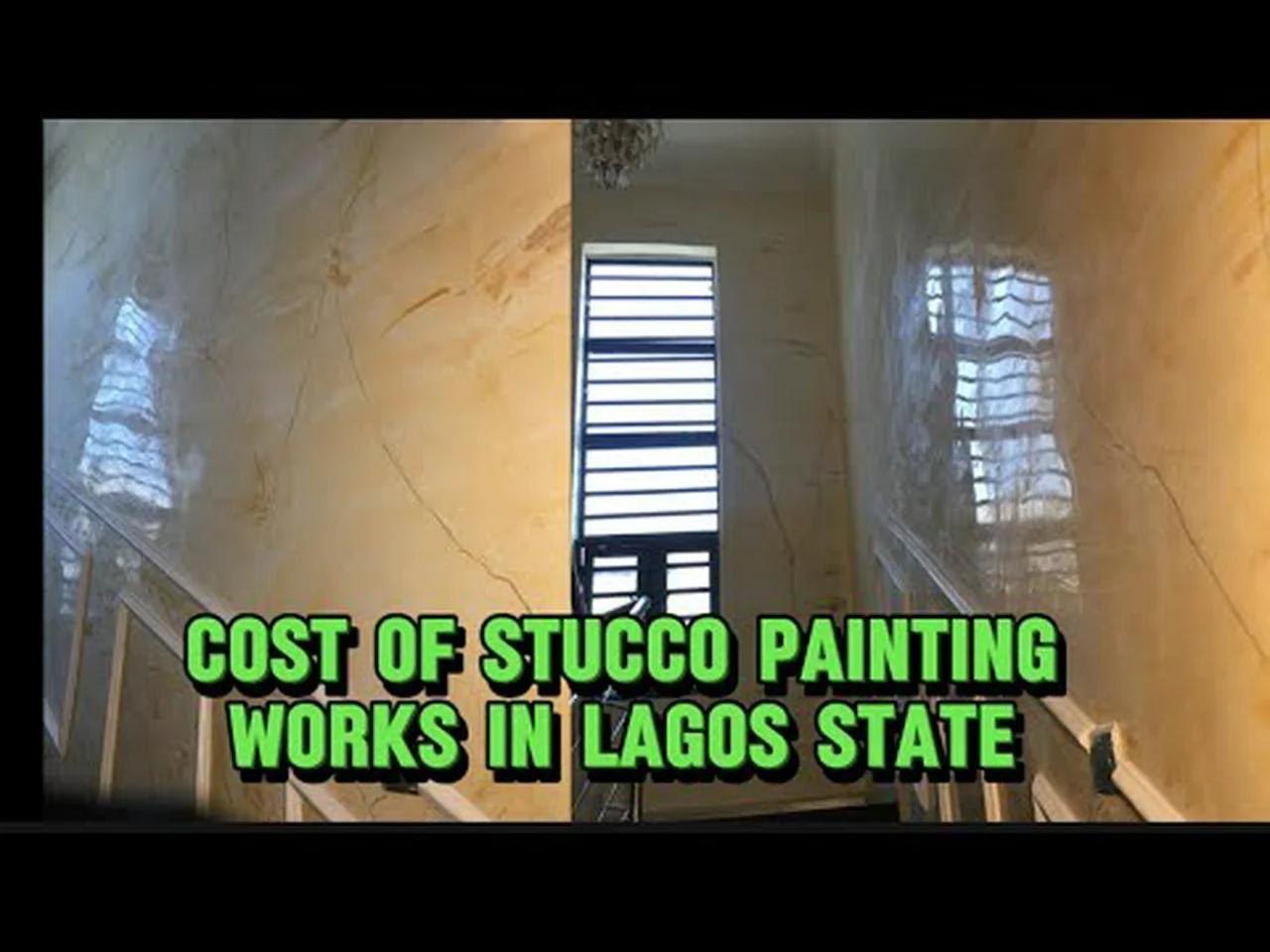 He Painted The Interior Of This Building With Stucco Wall Painting With This Amount In Lagos State.