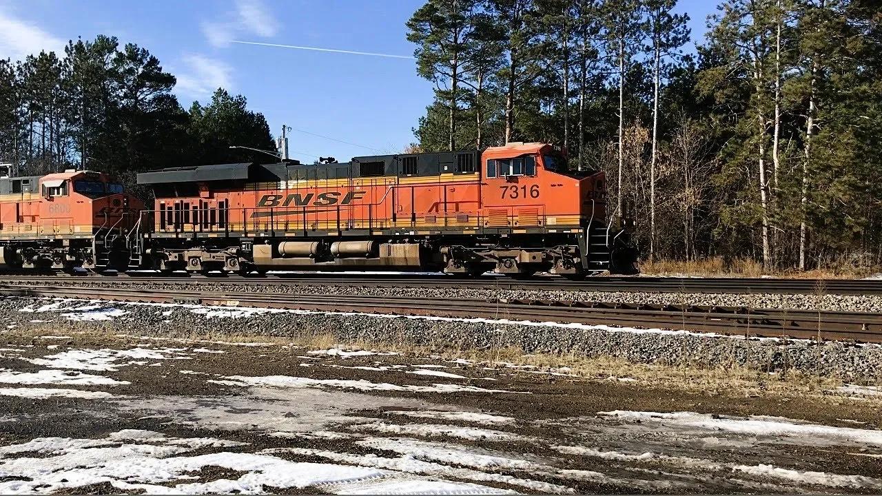 BNSF Westbound Auto Train on Staples Sub