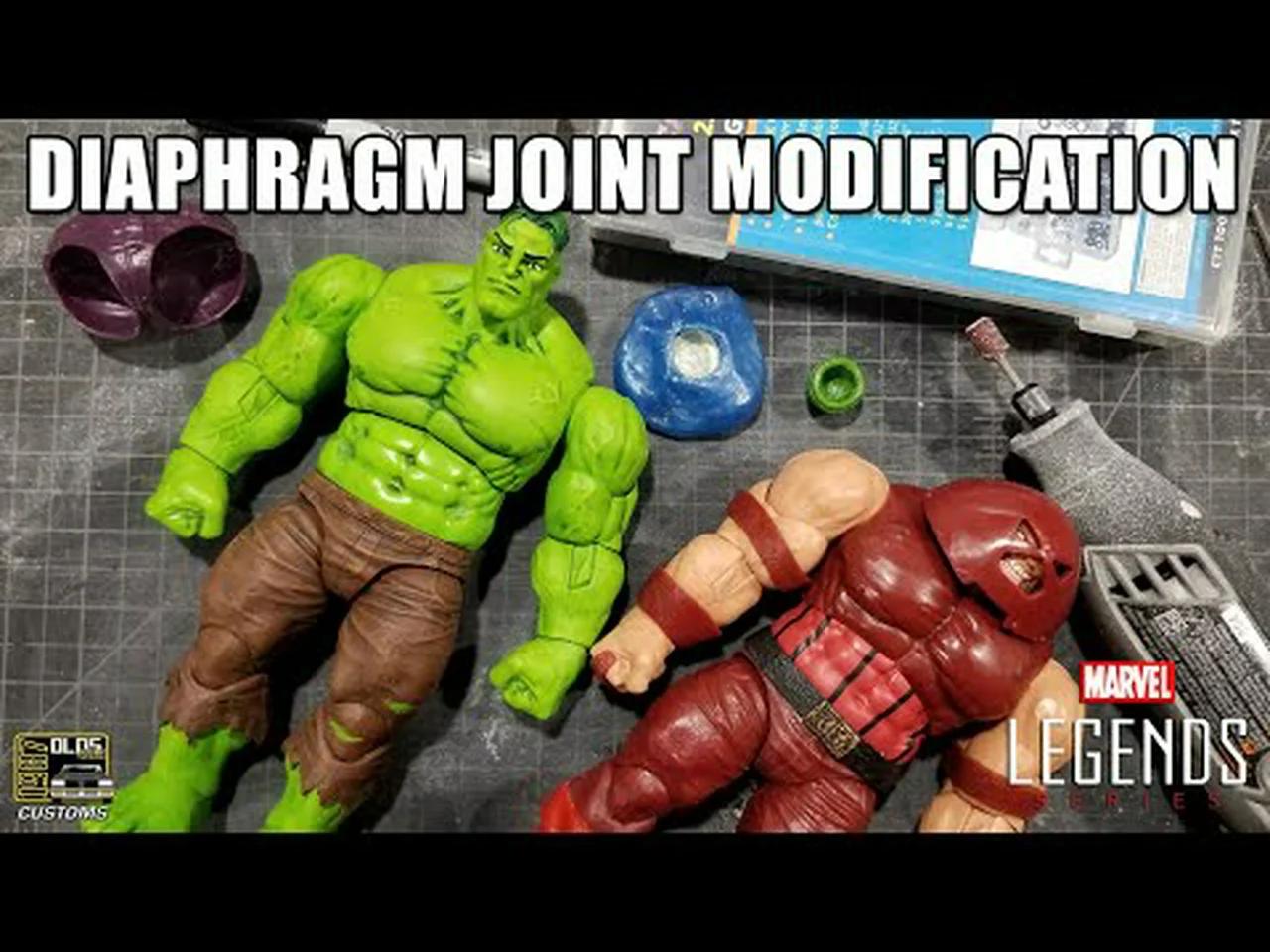 Customizing Action Figures Tutorial - Knock Off Hulk Diaphragm Joint ...