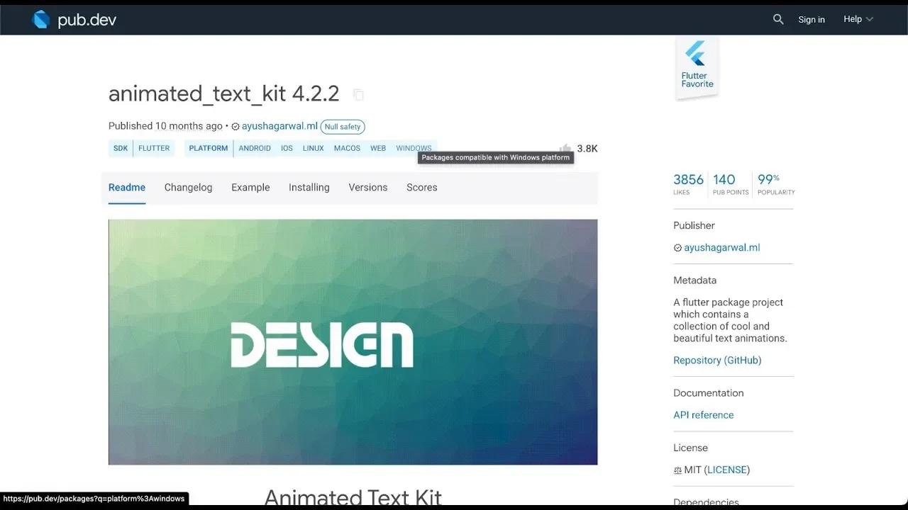 Animated Flutter Text