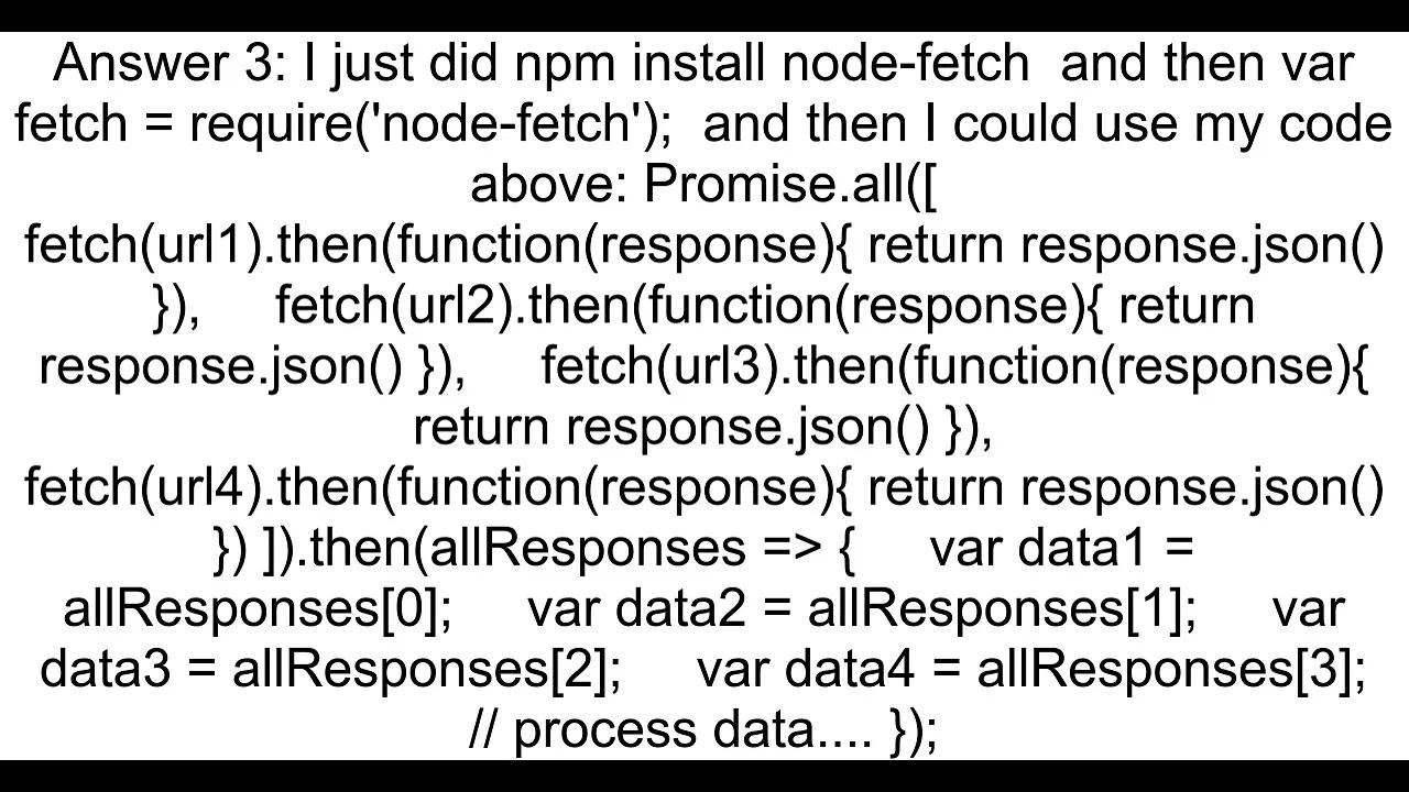 How to use Promise all with Request in node js