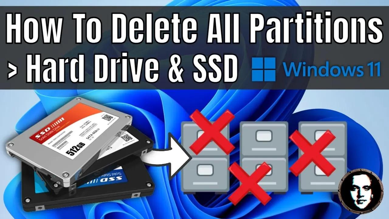 how to delete partitions in windows 11