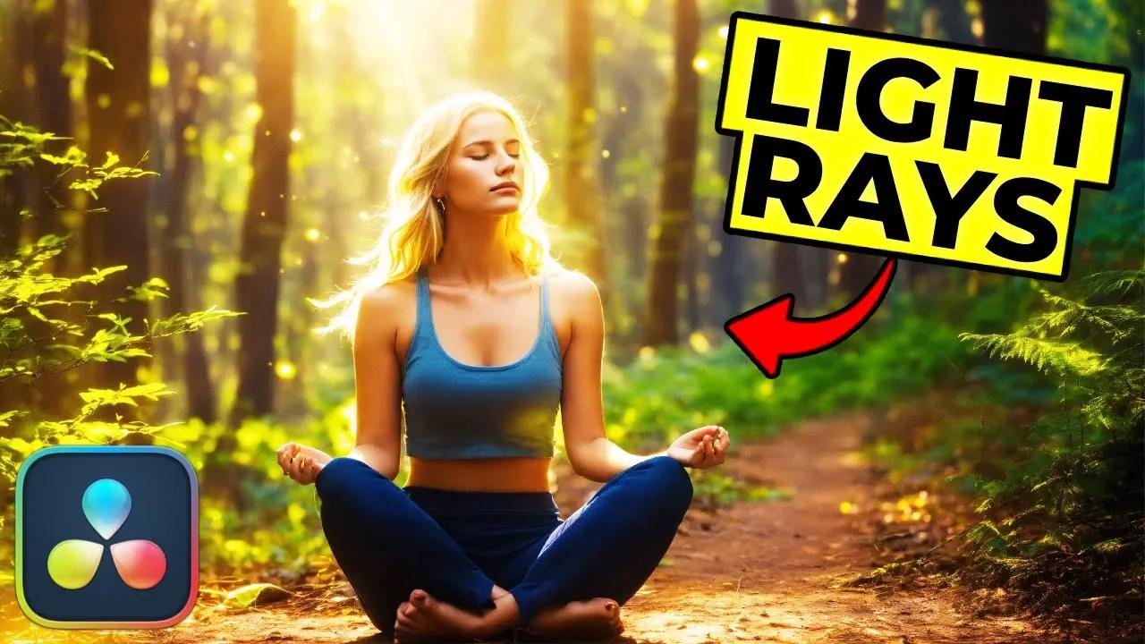 How To Add LIGHT RAYS To Video In Davinci Resolve Tutorial