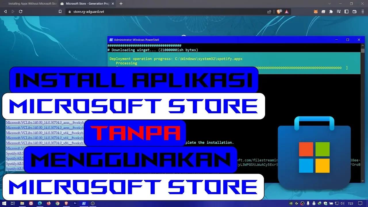 cara install microsoft store windows 10