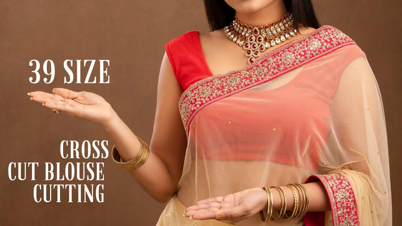 39 inch cross cut blouse | tailoring classes for beginners |#sewing tutorial #sew #sewing
