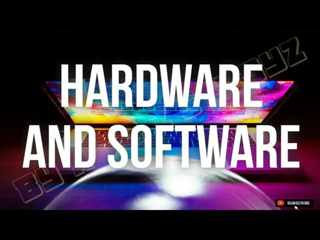WHAT IS HARDWARE AND SOFTWARE CLASS 5 visual data 7