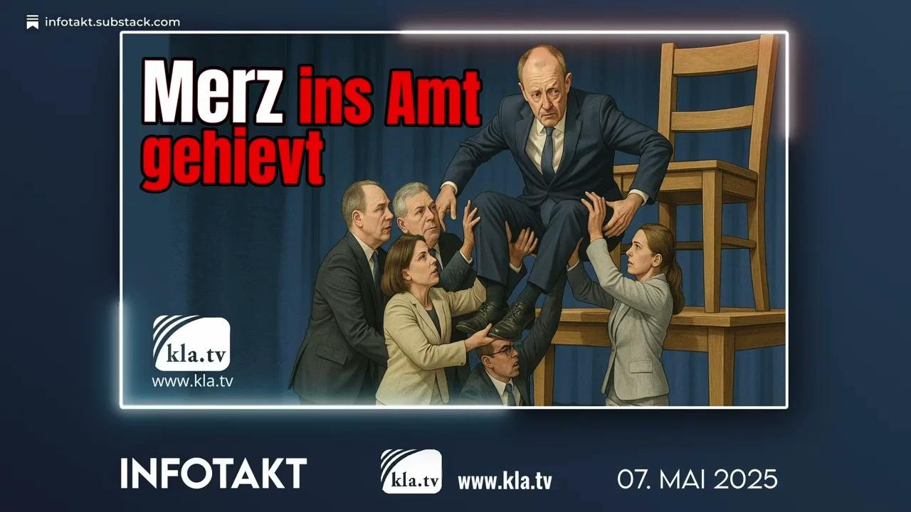 Merz ins Amt gehievt