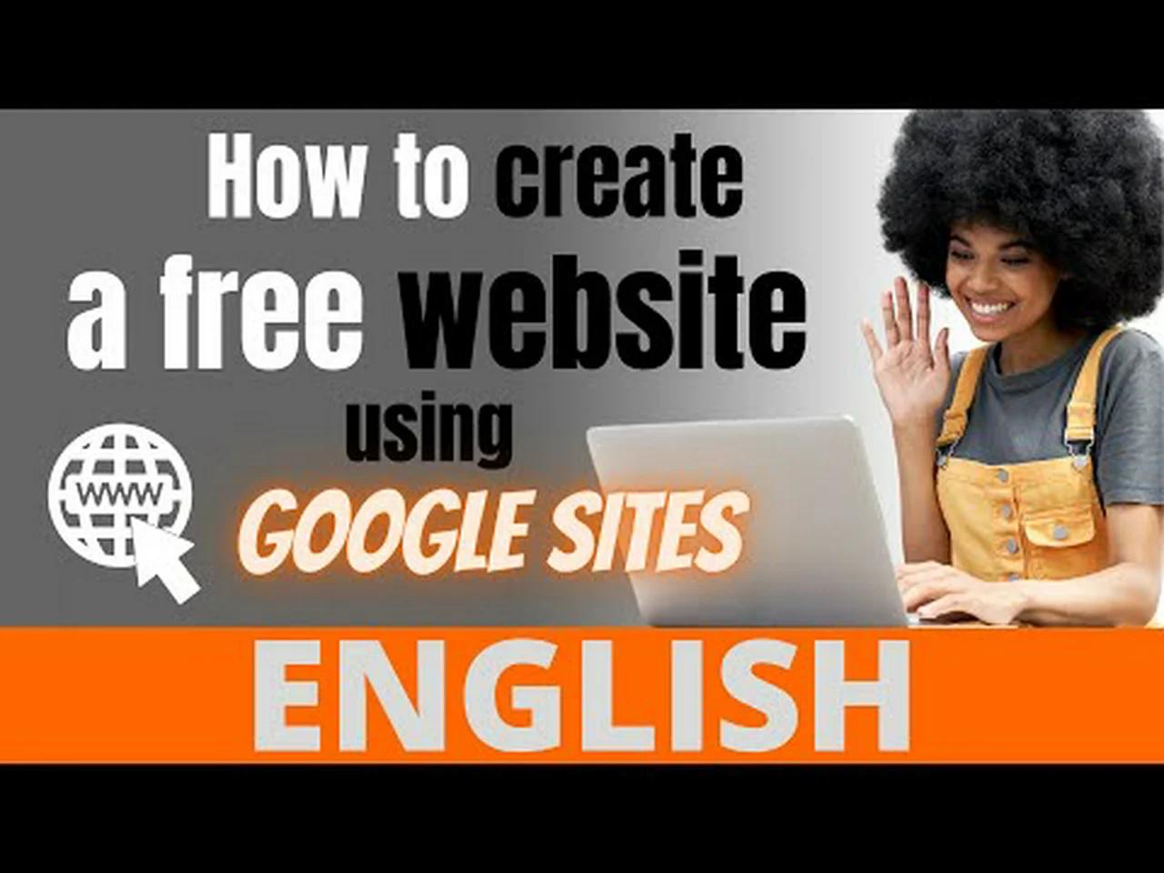 How to create a free website using Google Sites