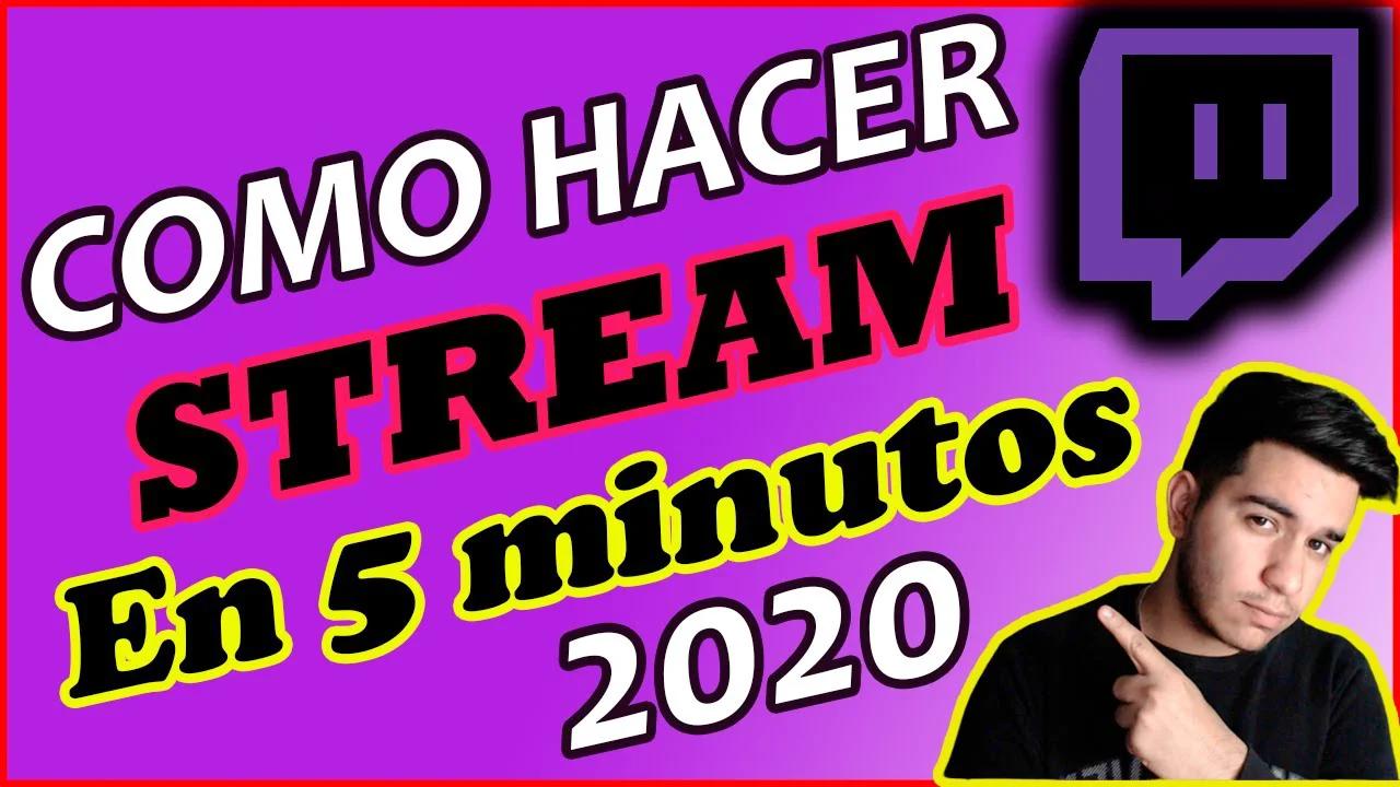 Cómo Hacer STREAM en TWITCH 2020 en【EN 5 MINUTOS】SUPER FÁCIL Y 3 PASOS 👌👌
