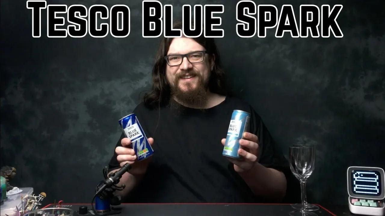 Tesco Blue Spark Energy Drink - Original and Sugar Free Energy Drink Review