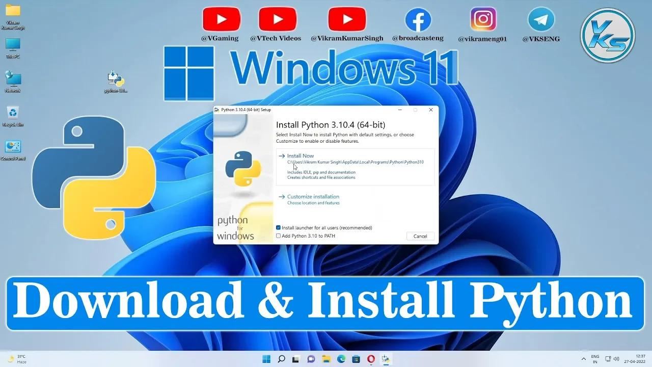 How To Download And Install Python On Windows 11