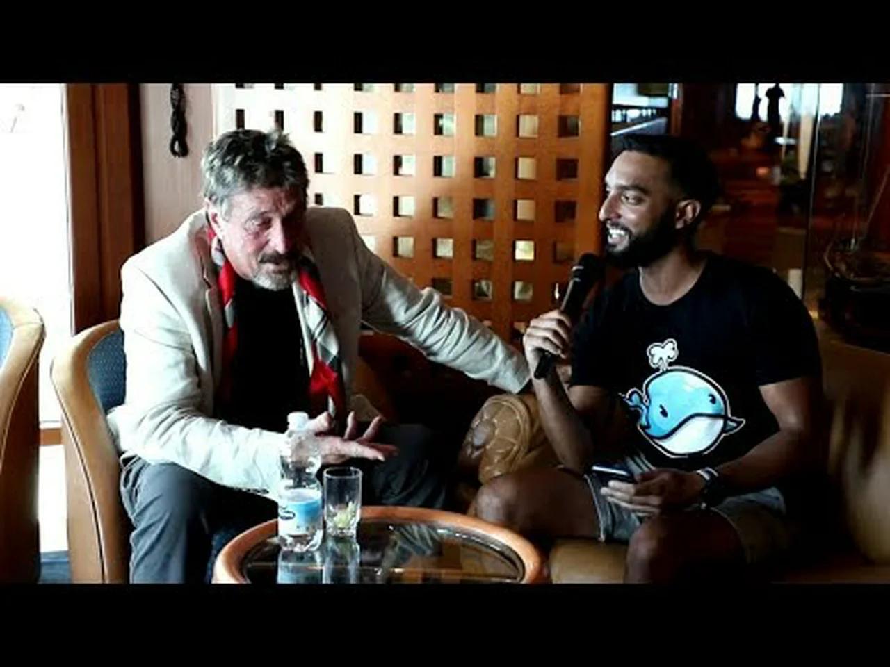 LIVE - John McAfee & Omar Bham (Crypt0)