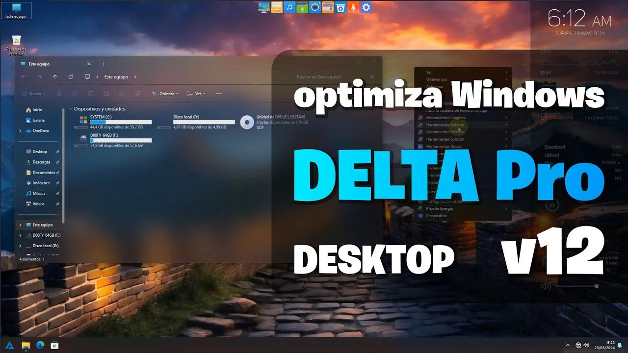 DELTA Pro v12: Optimiza y personaliza Windows 11 para el máximo ...
