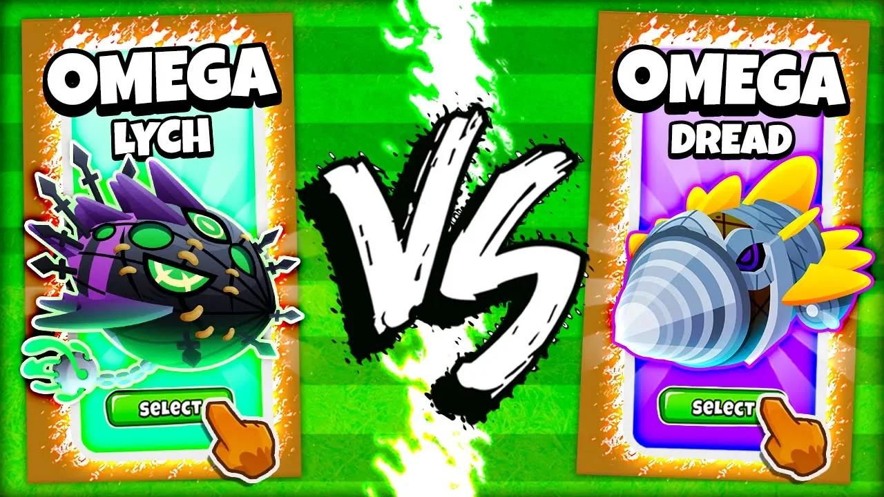 OMEGA LYCH vs OMEGA DREADBLOON in BTD 6! (Upgrade Monkey Mod)