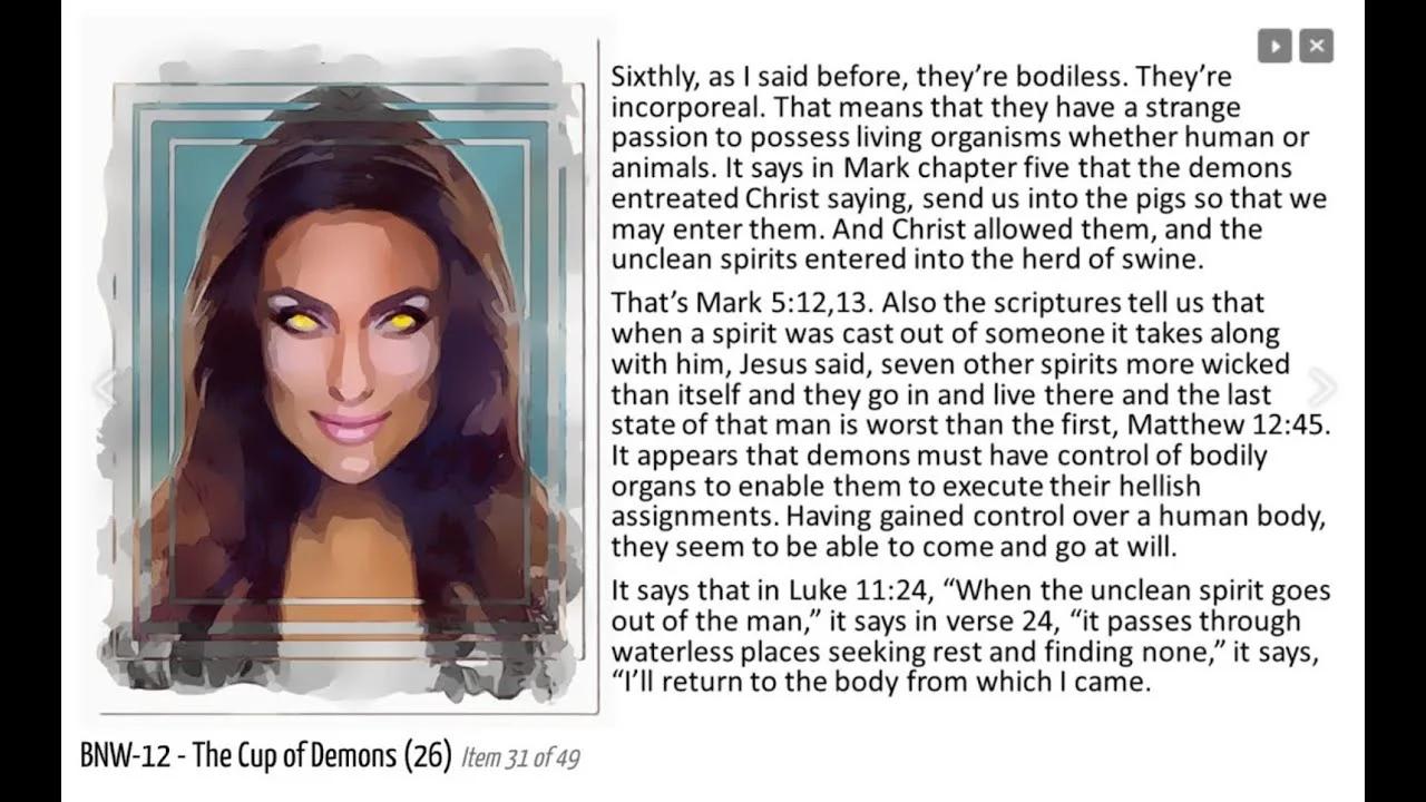 DEMONIZED--GOD EXPLAINS DEMONS