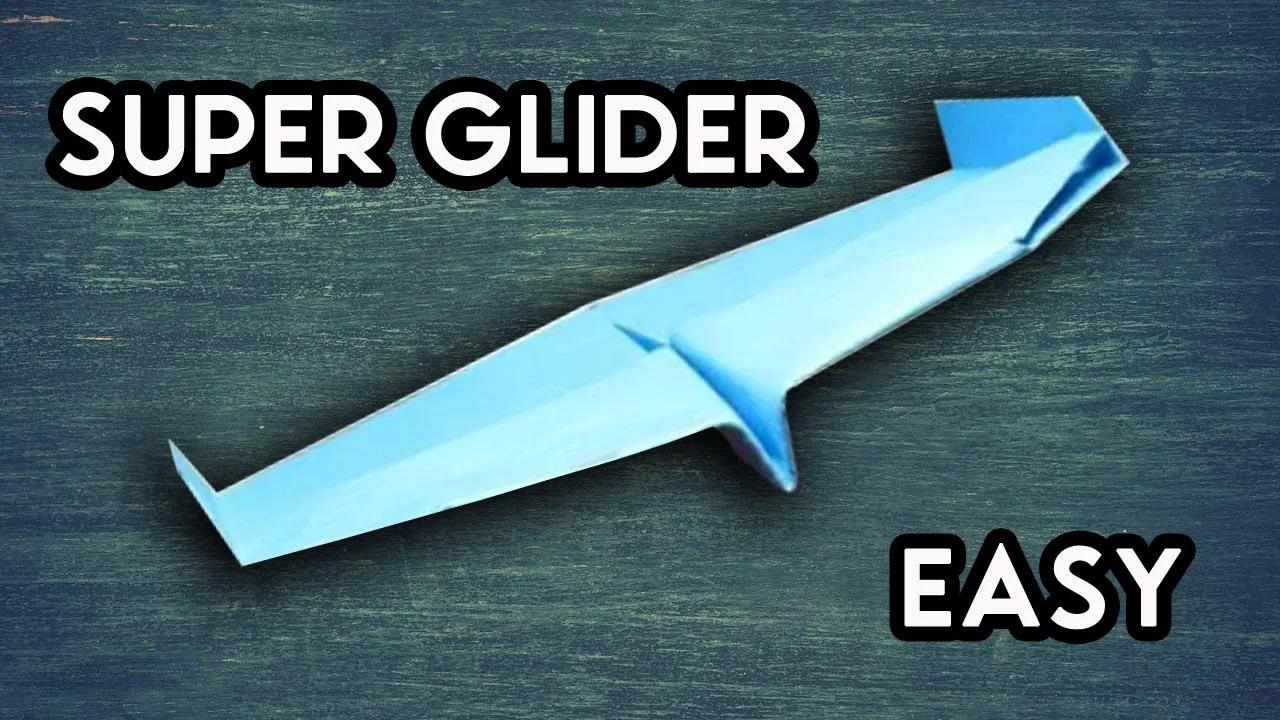 SUPER PAPER PLANE EASY to MAKE | SUPER GLIDER (Very easy)