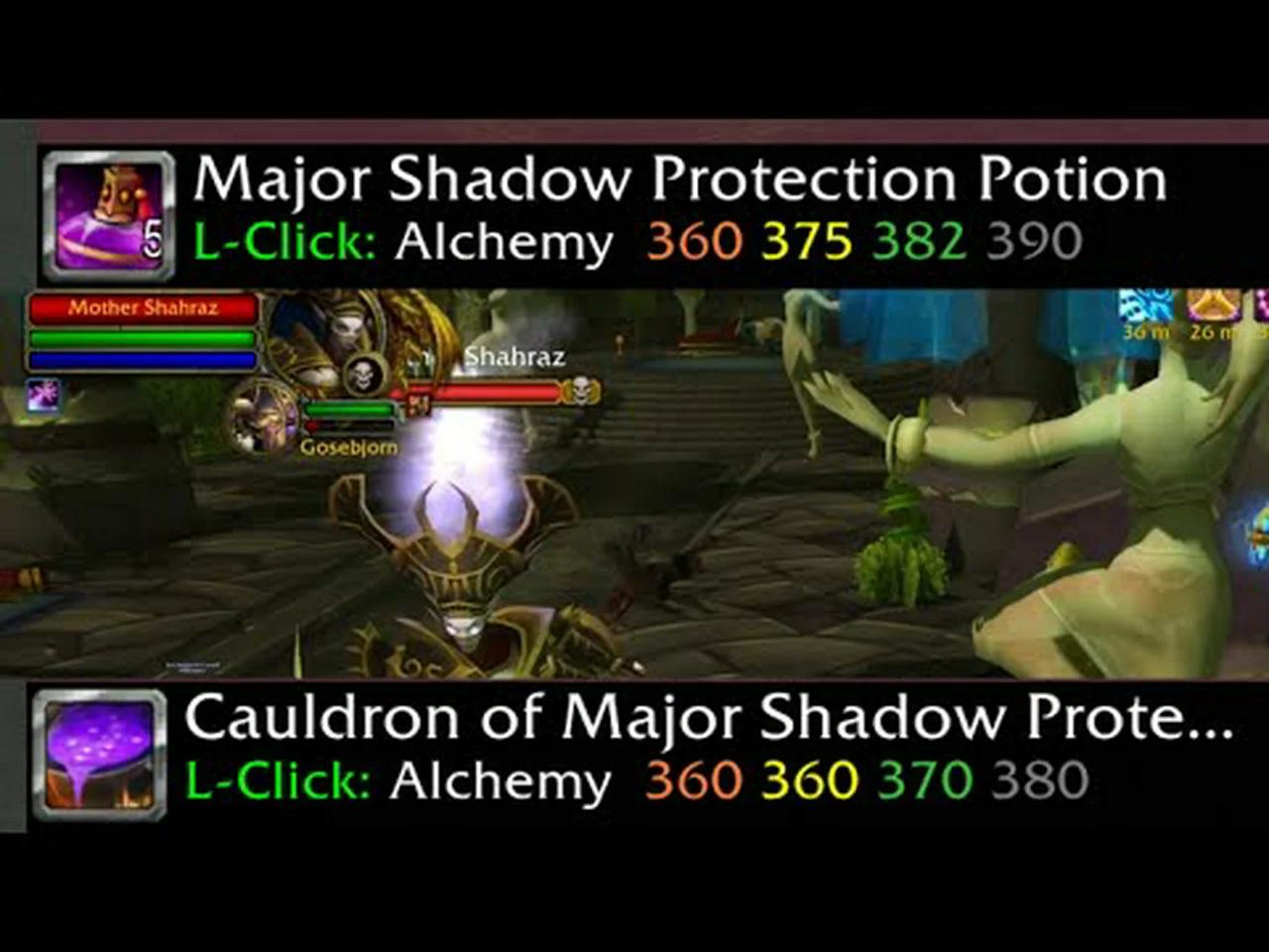 Major Shadow Protection Potion and Cauldron of Major Shadow Protection