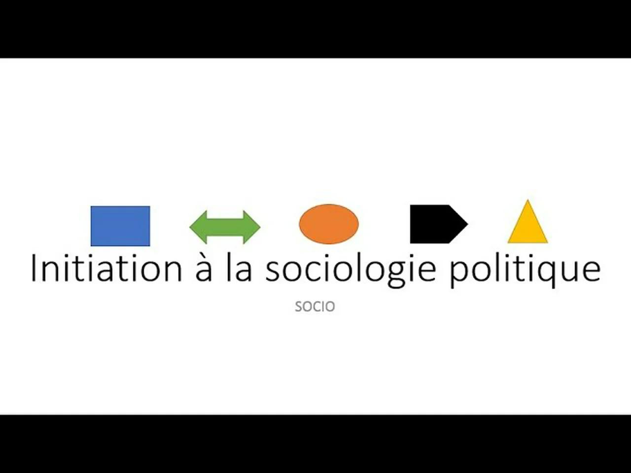 Socio Présentations De Cours Intro A La Sociologie Politique