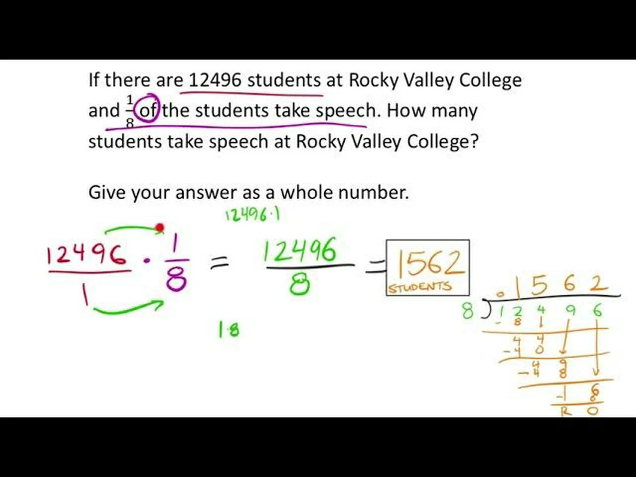 Applications of Multiplying and Dividing Fractions (MATH 920 Unit 2 ...